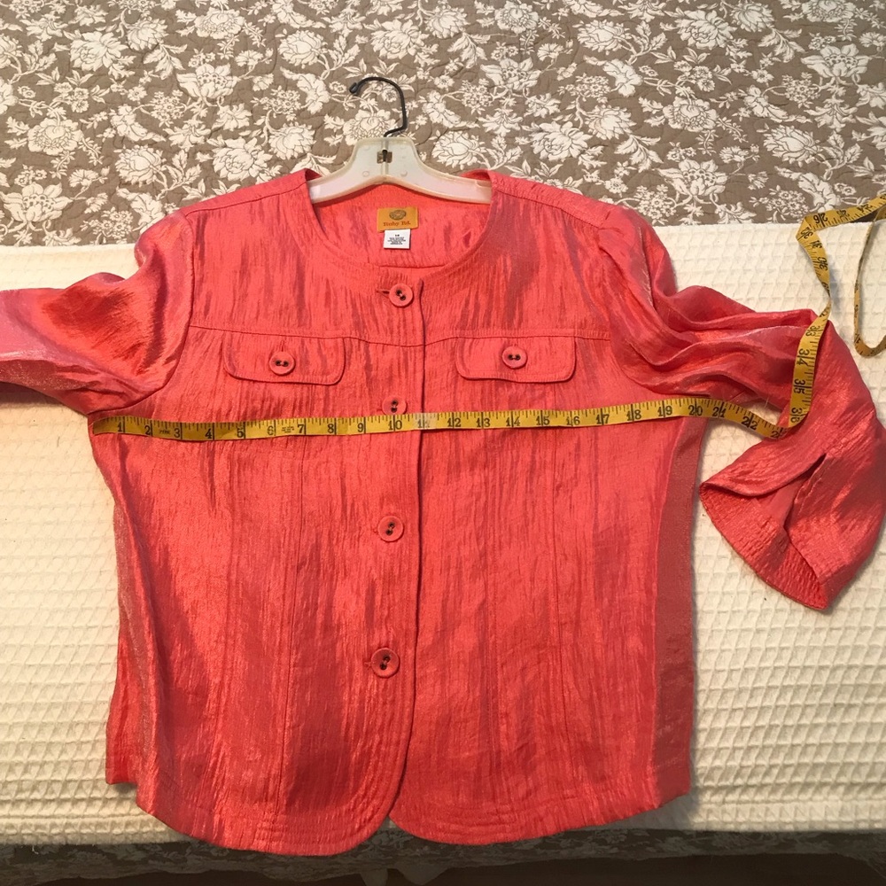 Ruby Rd. Pink Button-Up Blazer - image 4